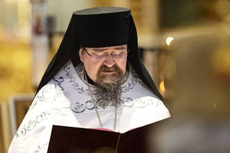 Arkkimandriitta Sergei vihittiin Suomen ortodoksisen kirkon piispaksi Uspenskin katedraalissa Helsingissä 16. tammikuuta 2022. 