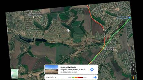 Googlen karttasovellus varoitti ruuhkasta aamuyöllä 24. helmikuuta tiellä, joka johti Venäjän Belgorodista kohti Ukrainan rajaa. Venäjä aloitti hyökkäyksensä Ukrainaan muutama tunti myöhemmin.