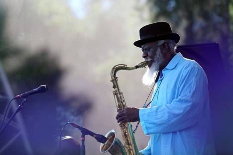 Pharoah Sanders esiintyi Pori Jazz -festivaaleilla vuonna 2014. 