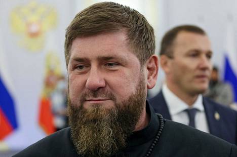 Ramzan Kadyrov juhlistamassa Venäjän niin kutsuttuja alueliitoksia Moskovassa 30. syyskuuta 2022.