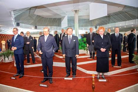 Doll versions of all Finnish presidents are on display in Visulahti's wax cabinet.