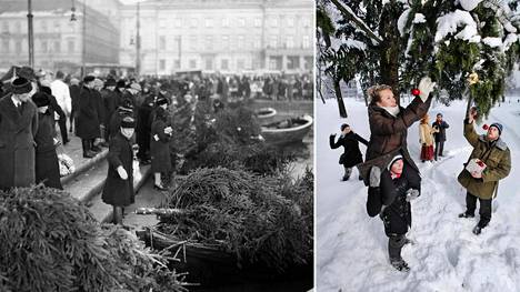 Sadan vuoden tilastot saattavat yllättää: Helsingin jouluista joka kolmas on ollut musta – katso kuvakooste joulusäästä vuosien varrelta