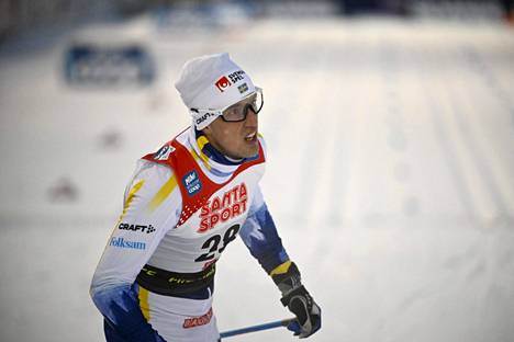 Calle Halfvarsson ei saanut palkintoa hyvästä hiihdostaan.