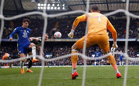 Chelsean Kai Havertz teki sunnuntaina joukkueen voittomaalin 89. minuutilla Newcastlea vastaan.