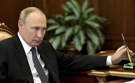 Presidentti Vladimir Putinin kuvattuna Moskovassa tiistaina.