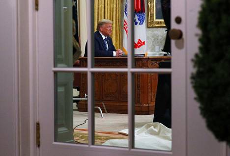 Presidentti Donald Trump kertoi Valkoisessa talossa televisioidussa puheessaan toimista koronaviruksen leviämistä vastaan.