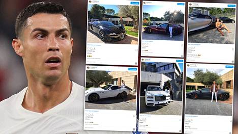 Cristiano Ronaldo on hankkinut useita luksusautoja talliinsa.