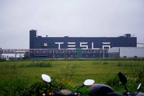 Teslan tehdasrakennus Shanghaissa.