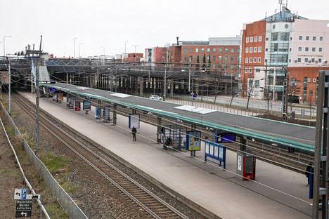Malmin juna-asema Helsingissä vuonna 2020.
