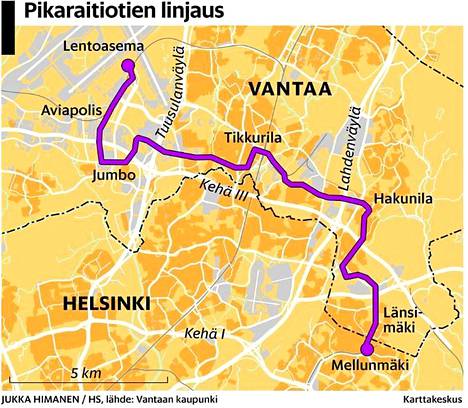 Ensimmäiset luonnoskuvat Vantaan ratikasta julki – Asukkaat toivovat  yöliikennettä ja tiheitä vuorovälejä - Kaupunki 