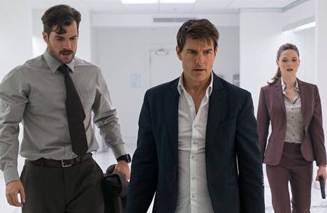 Henry Cavill, Tom Cruise ja Rebecca Ferguson elokuvassa Mission: Impossible - Fallout. 