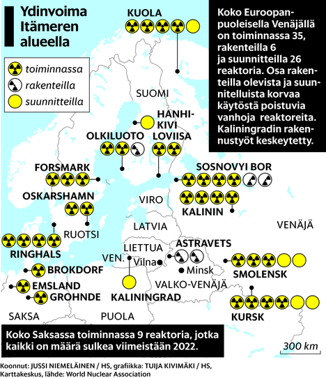 Itämeren alueelle nousee nyt ydinvoimala toisensa jälkeen – 50 kilometrin  päähän Liettuan pääkaupungista valmistuu voimala, jota pidetään jo  ”vaarallisena” - Ulkomaat 