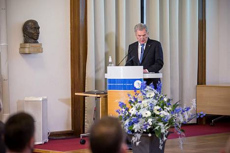Presidentti Sauli Niinistö piti tiistaina puheen Berliinin Humboldt-yliopistolla. 