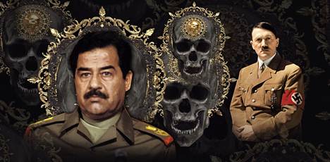 Saddam Hussein and Adolf Hitler.