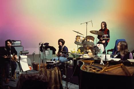 Paul McCartney, George Harrison, Ringo Starr ja John Lennon tammikuussa 1969.