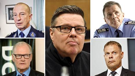 Jukka Riikonen (vas. ylh.), Mikko Paatero (vas. alh.), Jari Aarnio, Lasse Aapio (oik. ylh.) ja Robin Lardot.