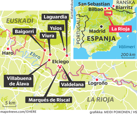 Haaveiletko matkasta Pohjois-Espanjaan? Riojassa voi ihailla  huippuarkkitehtuuria, syödä trendikästä ruokaa ja maistella viinejä  rennolla otteella - Matka 