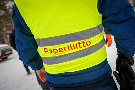 Paperiliittolaiset lakoilivat UPM:n tehtaalla Tampereella tammikuussa 2020. 