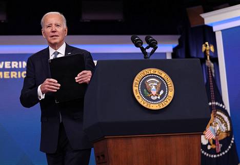 Presidentti Joe Biden vastasi toimittajien kysymyksiin Valkoisessa talossa torstaina.