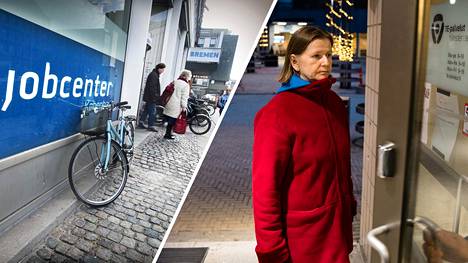 Tanskassa te-toimistot tarjoavat työttömälle yksilöllistä palvelua. Työtön tohtori Sirpa Huuskonen ihmettelee, miksi Suomi on kopioinut vain osan Tanskan mallista.