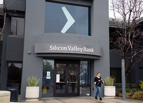 Kuva Silicon Valley Bankin pääkonttorista Kaliforniasta.