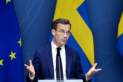 Ruotsin pääministeri Ulf Kristersson haluaa kovempia toimia rikollisuuden kitkentään.