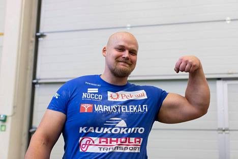 Jesse Pynnönen oli viime vuonna kolmas Suomen vahvin mies -kilpailussa.