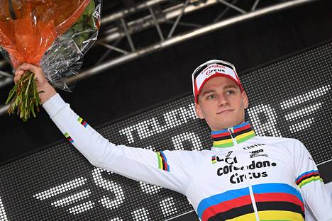 Hollannin nouseva kyky Mathieu van der Poel voitti viime kesänä Arctic Race of Norwayssa yhden etapin. Kuva marraskuun alussa ajetusta cyclocross-kilpailusta.