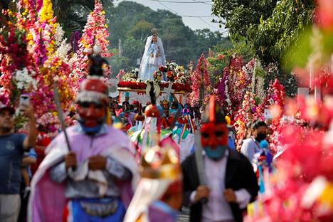 Panchimalcon kaupungissa järjestettiin juhlakulkue osana katoliseen kulttuuriin kuuluvaa festivaalia 8. toukokuuta.
