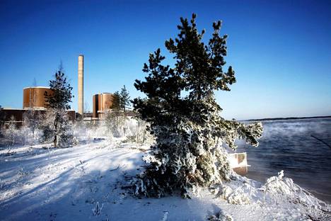 Loviisan ydinvoimala sijaitsee Hästholmenin saarella.