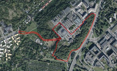 The planned residential area is bordered on the west by the Kumpula campus and on the east by Kustaa Vaasa Road.  To the south of the area is the Vallilanlaakso.