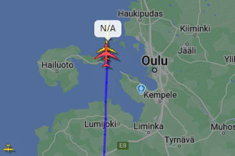 Three American planes flew in front of Oulu at around 9.40 am.