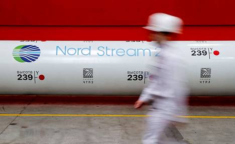 Venäjältä Saksaan kulkeva Nord Stream 2 on valmis, mutta sen käyttöönottoa ei ole vielä hyväksytty Saksassa.