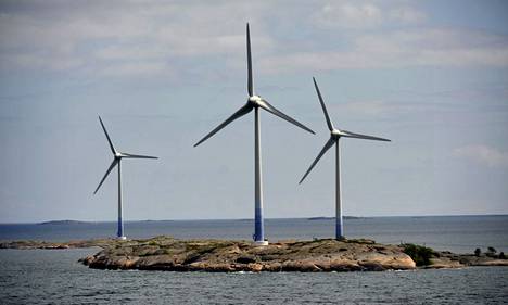  Tuulivoimaloita Ahvenanmaan saaristossa vuonna 2009.