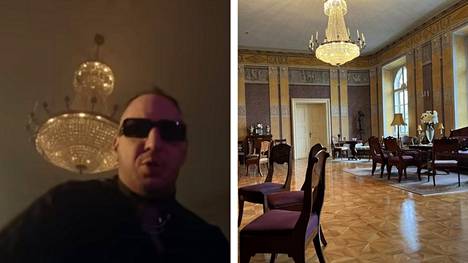 Ari Kupsus etsi kymmenen vuotta erääseen linnan huoneeseen sopivaa empire-tyylistä kattokruunua, kunnes se löytyi Tukholmasta. Kattokruunu saatiin paikoilleen viime kesänä, ja se näkyy myös rap-artisti Curtisin Youtube-videossa. 
