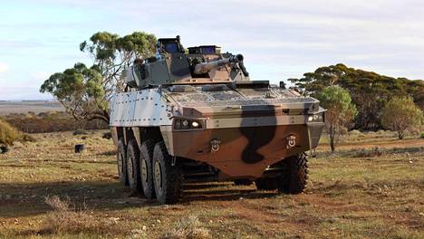 Patrian AMV-vaunu Australian maaperällä.