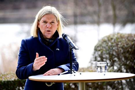 Ruotsin sosiaalidemokraattien puheenjohtaja ja pääministeri Magdalena Andersson.