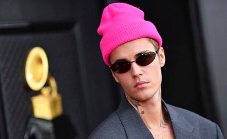 Bieber oli paikalla Grammy-gaalassa huhtikuussa 2022.