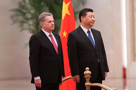Suomen tasavallan presidentti Sauli Niinistö tapasi Kiinan presidentti Xi Jinpingin Pekingissä maanantaina.