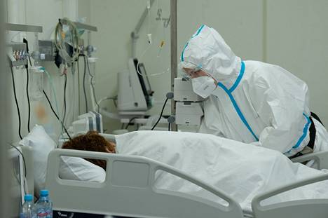 Koronapotilasta hoidettiin kesällä Moskovassa tilapäisessä sairaalassa.