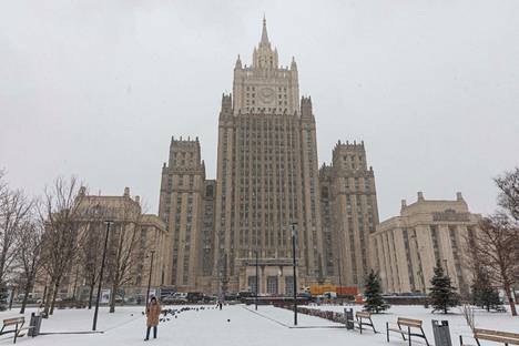 Venäjän ulkoministeriön rakennus Moskovassa viime maanantaina.