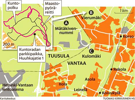 Korson ja Etelä- Tuusulan metsiä - Mesta 