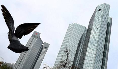 Deutsche Bankin pääkonttori Saksan Frankfurtissa lokakuussa.