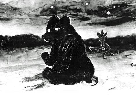Riitta Rautoman ja Heikki Partasen suomalaisista eläinsaduista tekemän animaatiosarjan ensimmäinen filmi Kettu ja karhu osoittaa mm., missä ja miten karhu menetti pitkän häntänsä ja ketulla oli siihen osuutta.