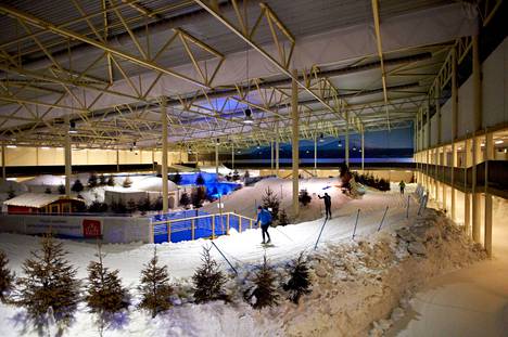Näin Kivikon hallissa hiihdettiin vuonna 2011. 