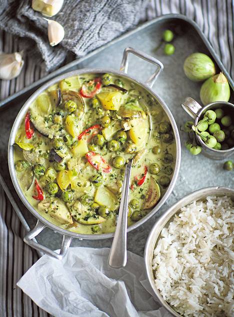 Thaimaalainen vihreä curry - Reseptit 