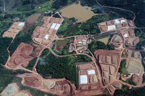 Yksi Outokummun alihankkijan Valen kaivosalueista Paran osavaltiossa Brasiliassa kuvattuna vuonna 2013.