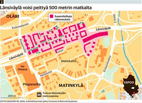 Espoo haluaa Länsiväylän päälle asuntoja - Kaupunki 