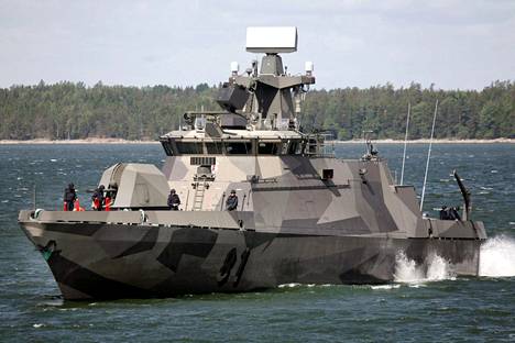 Ohjusvene Hamina osallistui meripuolustusharjoitukseen vuonna 2008.