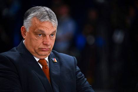 Unkarin pääministeri Viktor Orbán kuvattuna Madridin Nato-kokouksessa 30. kesäkuuta.